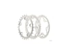 Image 1 for Sugino Supershift Pro Triple 5-Bolt Chainring Set (Silver) (74/110mm BCD) (26/36/46T)